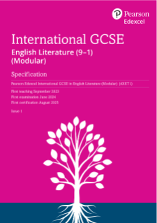 International GCSE English Literature (Modular) specification